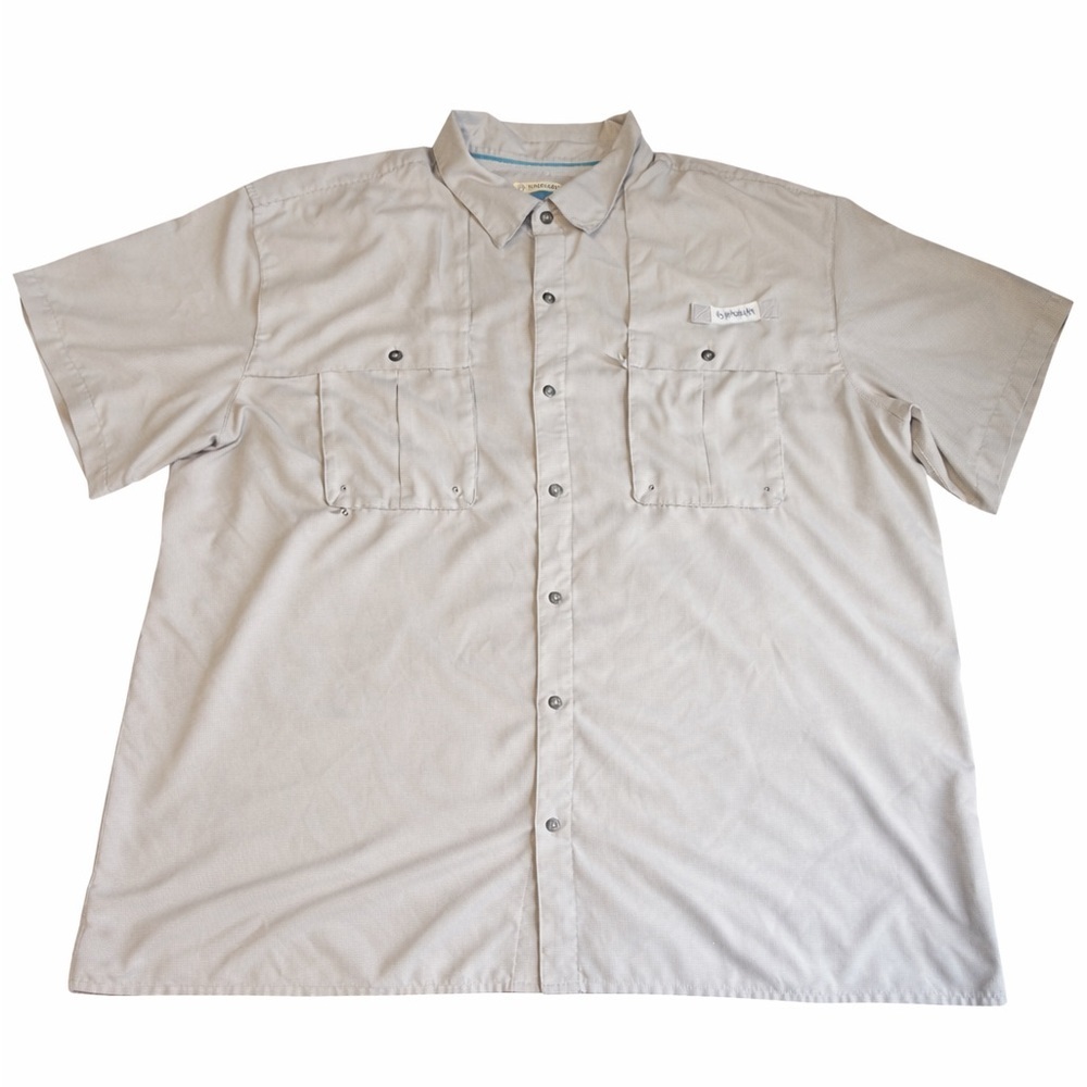 Magellan Fish Gear 3XL Angler Fit Vented Fishing Shirt Tan